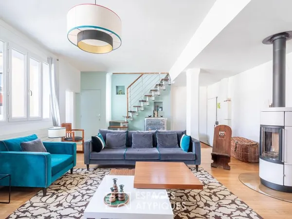 Loft en duplex avec terrasse
