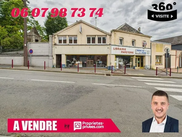 Immeuble Saint Michel Local commercial + appartement loué