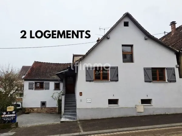 1 propriété, 2 logements 140 et 60 m2 Barr