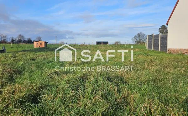 TERRAIN À BÂTIR HORS LOTISSEMENT - HABARCQ