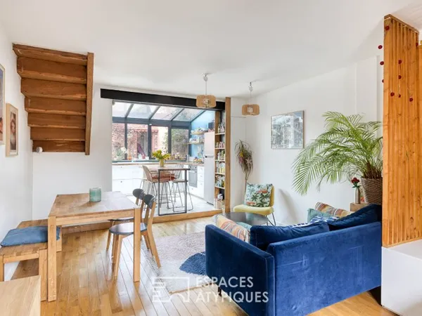 Maison de charme avec jardin et atelier