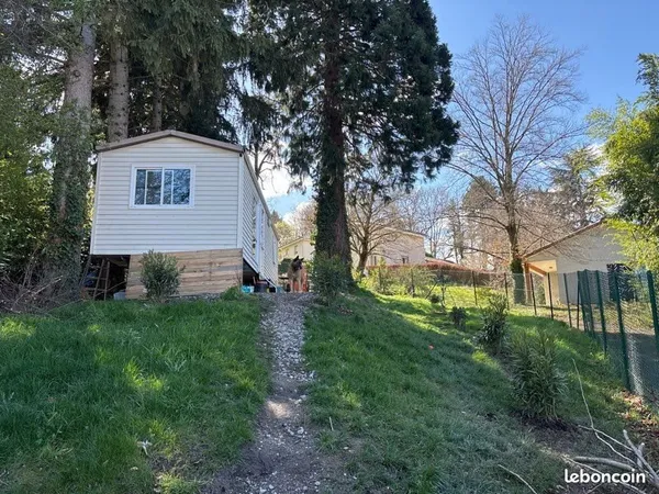 À vendre : Mobil-home avec terrain viabilisé - cadre agréable 🌿