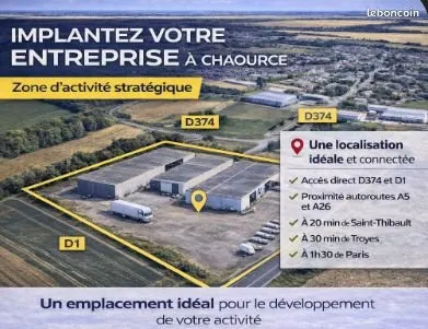 Local d’activité et entrepôt Location Chaource 1p 5000m² 300000€