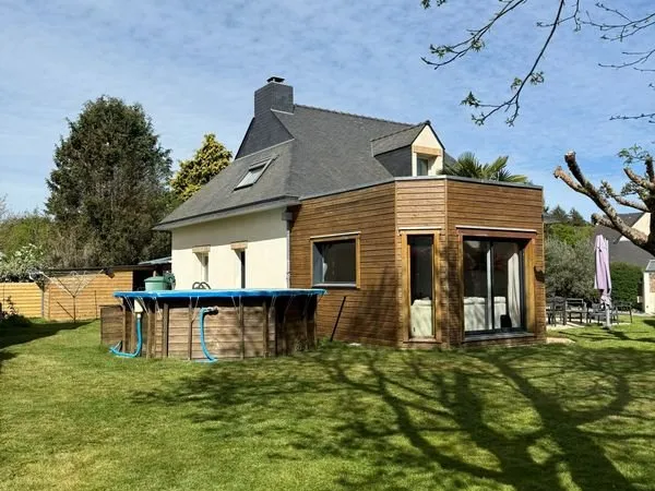 Maison d'architecte 148 m² de plancher, 5 chambres, quartier Kerozer