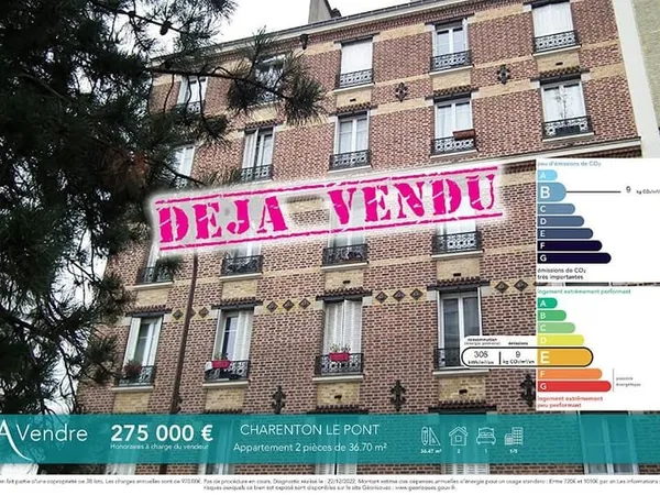 Appartement 2 pièces 37 m²