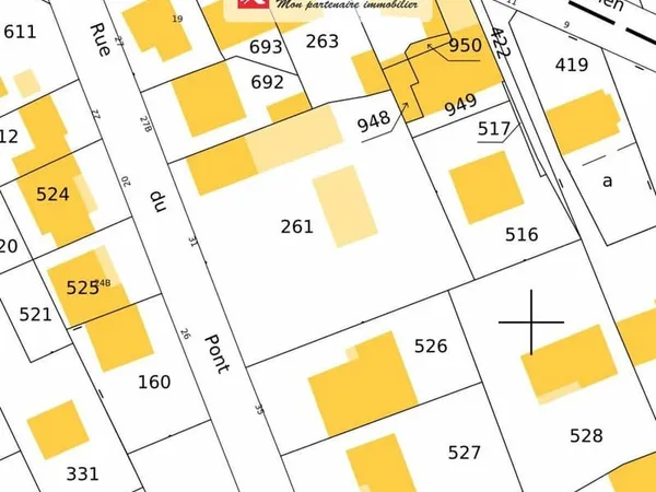 Terrain Vente Les Mureaux  1263m² 315000€