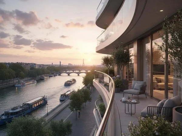 ** Superbe Appartement en Étage avec Terrasse + Parking, Quartier Rives de Seine**