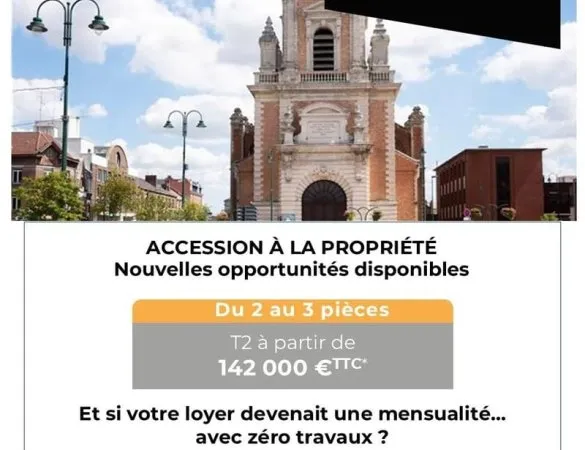 Investissez dans un quartier en plein essor face au Louvre-Lens