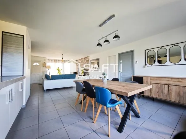 Pavillon 129m2 - 4 chambres - Jardin et garage