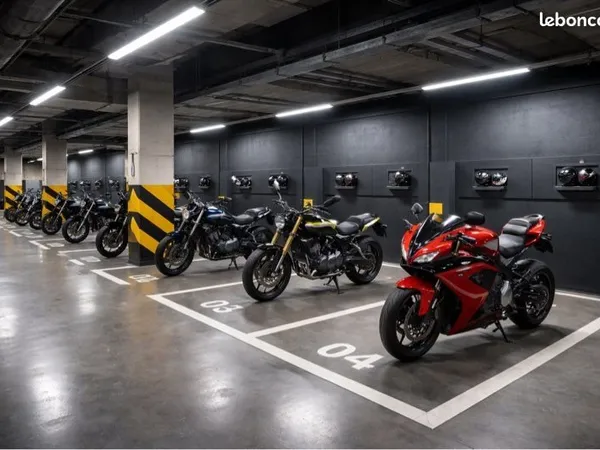Box - Place - Emplacement moto