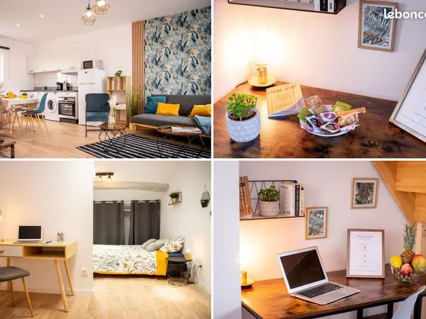 T2 Duplex Meublé 50m² REFAIT A NEUF (2021) - Centre St Seurin Cursac - Idéal Mobilité/Blayais