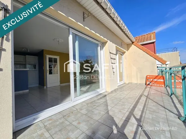 Duplex lumineux, terrasse sud, parking, plage