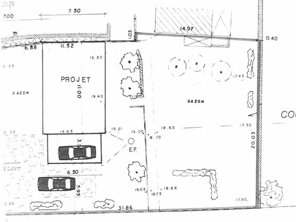 Terrain 670 m²