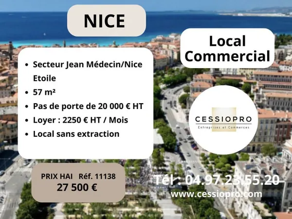 NICE HYPER CENTRE LOCAL 57 M2