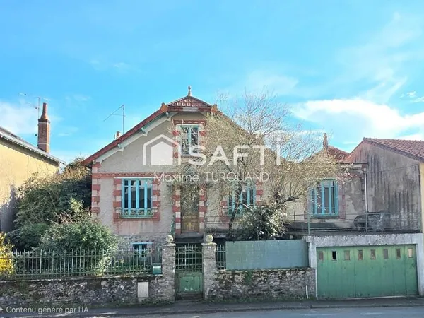 Maison 4 chambres, 1064m² de terrain + garage