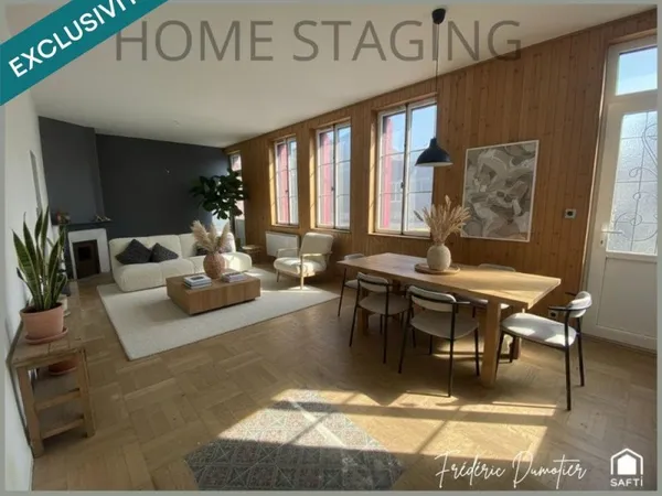Maison avec avec beaux volumes sur 3 niveaux - 4 chambres