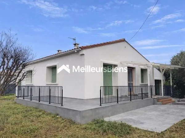 VILLA PLAIN PIED, 90 m2 (grand jardin et garage de 32m2)