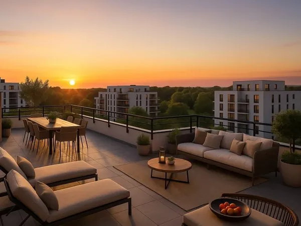 -T5 d'exception avec immense terrasse sur le toit - 5 mins de la gare