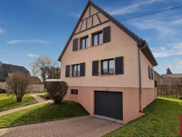 APPENWIHR : Maison individuelle 4 pièces sur 11,41 ares de terrain arboré