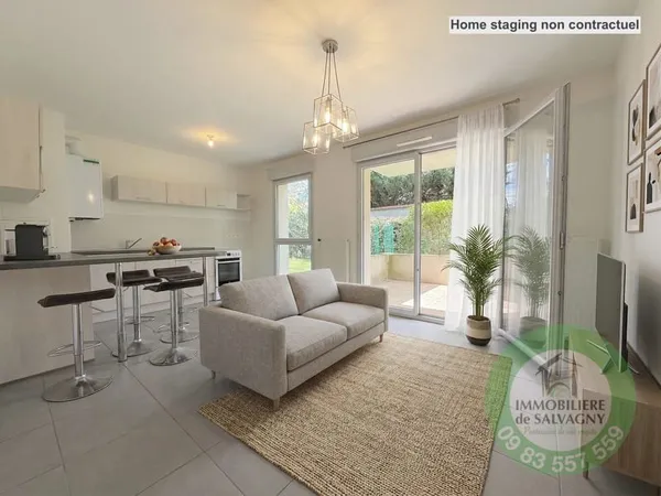 A vendre appartement T2 avec terrasse, garage et cave