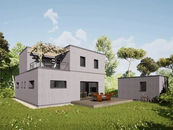 Votre projet de maison ossature bois My Lovely Nature sur un terrain à Châteaubriant à Châteaubriant