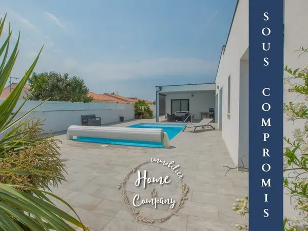 VAUX-SUR-MER - MAISON RÉCENTE CUBIQUE AVEC PISCINE