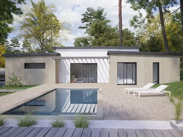 Projet de construction d'une maison bois de 130 m² avec terrain à SAUMUR (49)