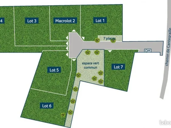 Terrain 1 002 m² Fonsorbes
