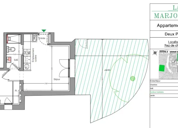 Appartement 2 pièces 32 m²