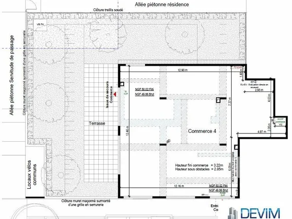 Local commercial 188 m²