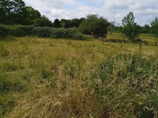 A la campagne, vends beau terrain à bâtir de 2424m². Secteur Bletterans