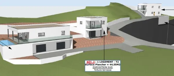A vendre! Terrain 3695m² avec permis purgé pour 3 maisons