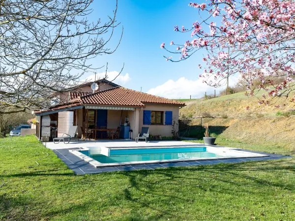 Maison avec vue Pyrénées et piscine