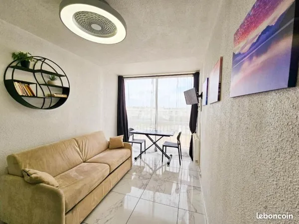 Studio 16 m² meublé à 400 m de la plage
