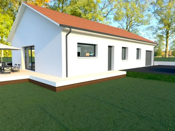 Terrain + maison 90 m²