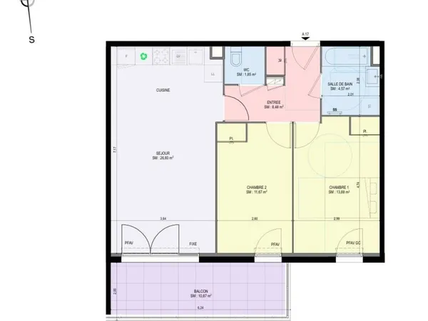 Vente Appartement 3 pièces