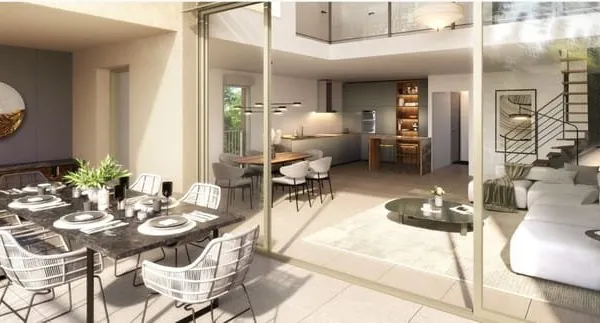 Appartement T4 avec jardin de 190 m2 ,un garage de 15,12m2