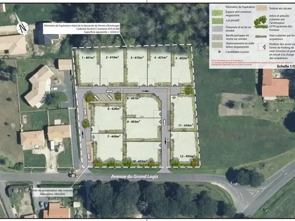 Terrain constructible 428 m²