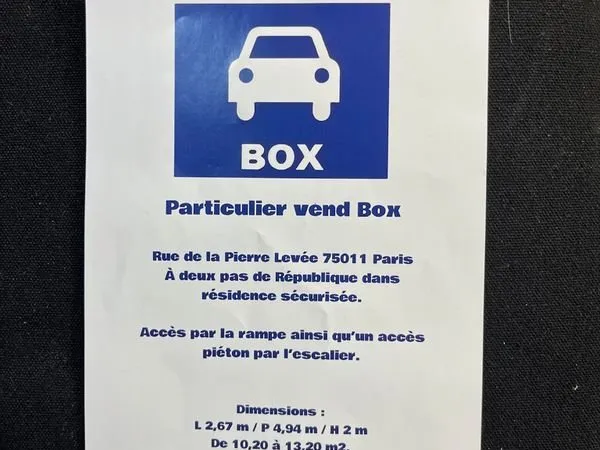 Box a vendre