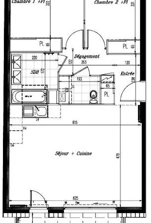 Appartement 3 pièces 67 m²