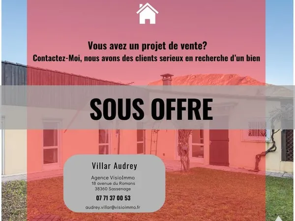 Maison de plain-pied 86 m2 3 chambres Terrain 281 m2