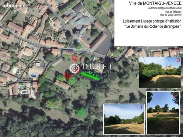 Terrain 401 m² Montaigu-Vendée