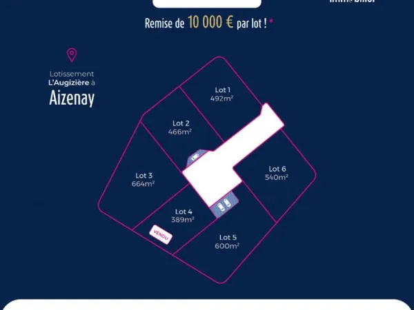 Terrain 492 m²