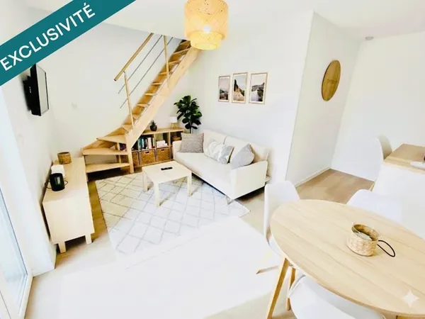 Duplex avec rez de jardin