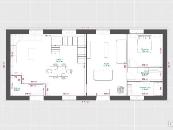 Bâtiment à aménager. Nombreuses possibilités