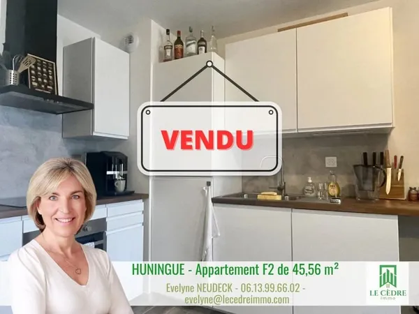 Appartement F2 45 m2 avec balcon