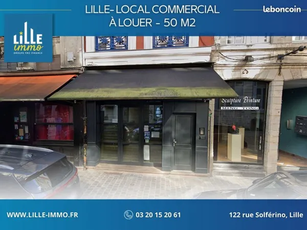 Local commercial 50 m² LILLE
