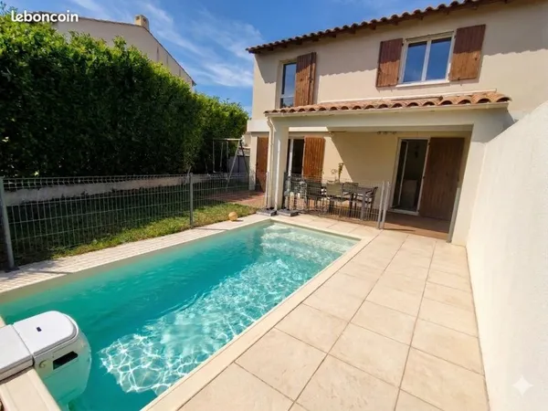 Maison 90 m² - 3 chambres - piscine - jardin - Châteauneuf-les-Martigues