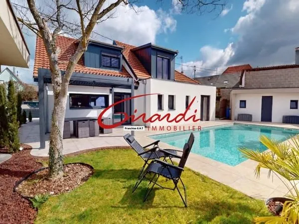 RICHWILLER, PLAIN-PIED DE 147M2 SUR 5 ARES, AVEC STUDIO