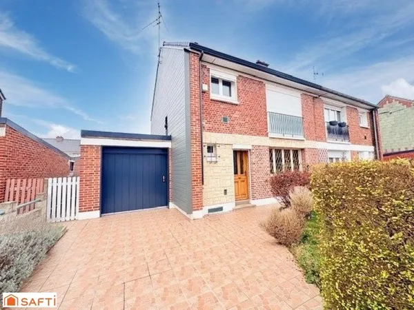 Beuvrages - Maison semi individuelle avec garage et jardin